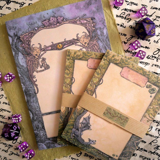 Bloc-notes RPG 50 feuilles A5 ou A6 - Papier à lettre