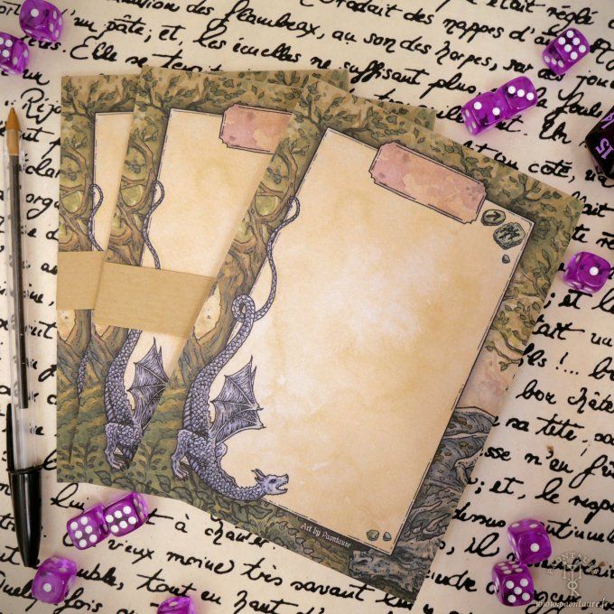 Bloc-notes RPG 50 feuilles A5 ou A6 - Papier à lettre