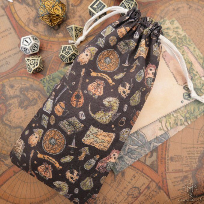 Pochon à dés en coton - étui à lunettes vapote