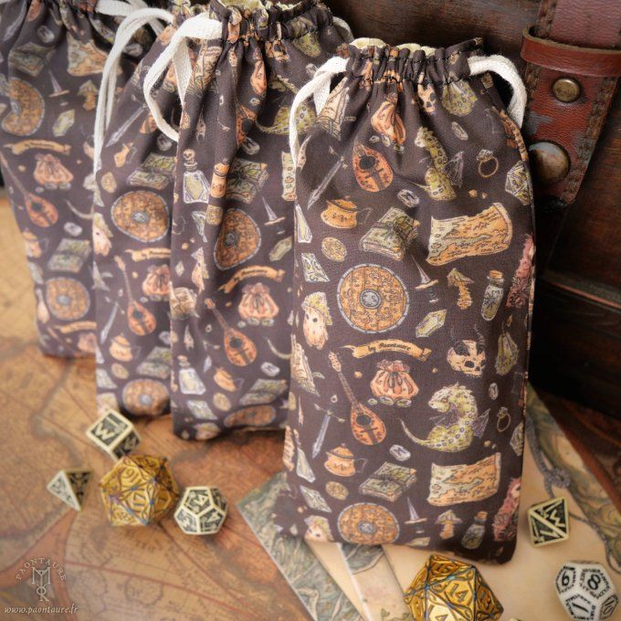 Pochon à dés en coton - étui à lunettes vapote