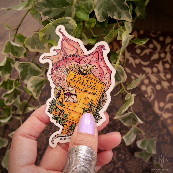Sticker vinyle DRAGON MAILBOX