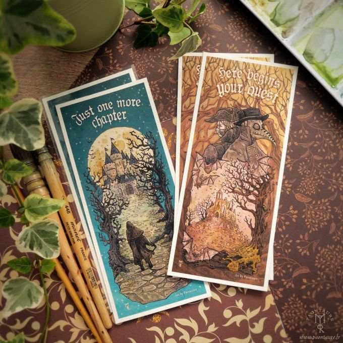 DARK FANTASY - Marque page sur papier premium fine art