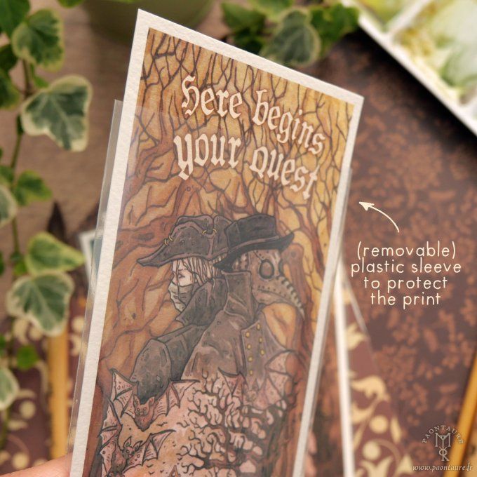 DARK FANTASY - Marque page sur papier premium fine art