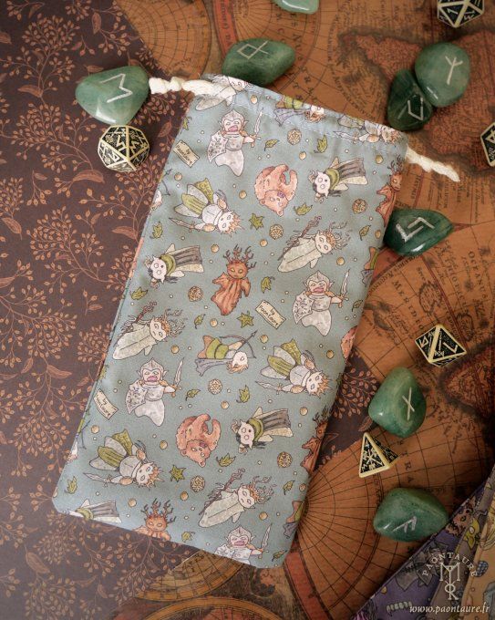 GOULES DRAGONS ET ELFES - Pochon à dés en coton - étui à lunettes vapote - Copie