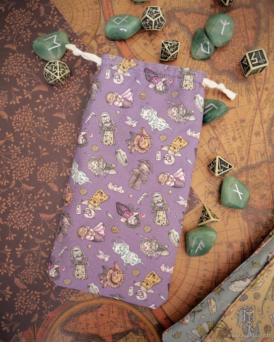 GOULES DRAGONS ET ELFES - Pochon à dés en coton - étui à lunettes vapote - Copie