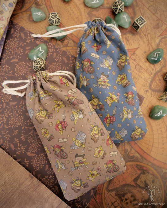 GOBELINS - Pochon à dés en coton - étui à lunettes vapote
